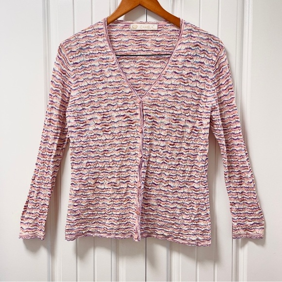 Vintage Camela Knit Pastel Cardigan Pink - Picture 3 of 15